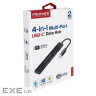 Концентратор Promate USB Hub 4 ports litehub-4.black