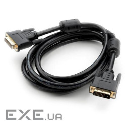 Кабель мультимедійний DVI M to DVI M 3.0m 24+1pin Vinga (VCPDCDVIMM3BK)