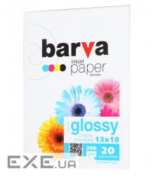 Папір Barva 13x18, 200g / m2, Original Glossy, 20л (IP-C200-270)