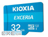 Карта пам'яті Kioxia 32GB microSDHC class 10 UHS-I Exceria (LMEX1L032GG2)