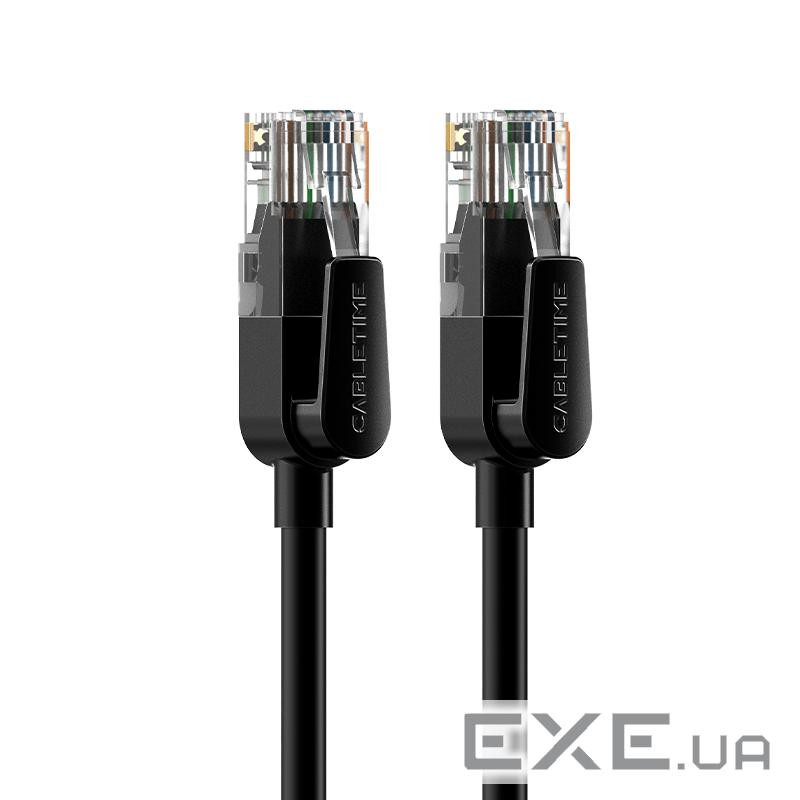 Патч-корд CableTime Cat6 UTP 1 м, чорний (CN60H) (CA915453)