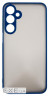 Чохол до мобільного телефона Dengos Samsung Galaxy M35 5G Matte + glass Blue (DG-KM-108)