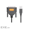 Кабель для принтера USB 2.0 to DB25 2.0m US167 black Ugreen (20224)