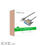 Кабель для принтера USB 2.0 to DB25 2.0m US167 black Ugreen (20224)