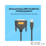 Кабель для принтера USB 2.0 to DB25 2.0m US167 black Ugreen (20224)
