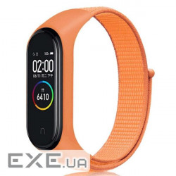 Ремінець BeCover Nylon Style для Xiaomi Mi Smart Band 7 Orange (707665)