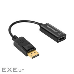 Перехідник HDMI F to DisplayPort M 4K30Hz black ColorWay (CW-AD-DPHD)