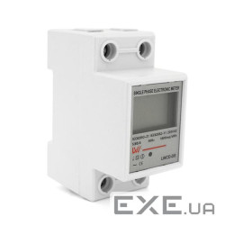 Однофазний електронний лічильник на DIN-рейку, 220V, LCD (LWCD-DS) , 220V, LCD (LWCD-DS)