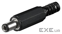 Конектор FreeEnd-Jack DC,5.5x2.5x9.0mm конектор прямий,чорний (75.01.1116-1)