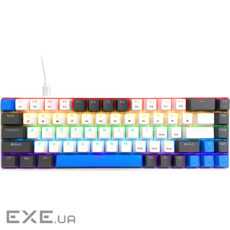 Клавіатура ігрова механічна Media-Tech MT1259 RED CORE MX60, Anti-Ghosting 68кл, PC/Mac