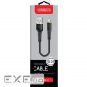 Дата кабель USB 2.0 AM to USB-C 0.2m black Intaleo (1283126487446)
