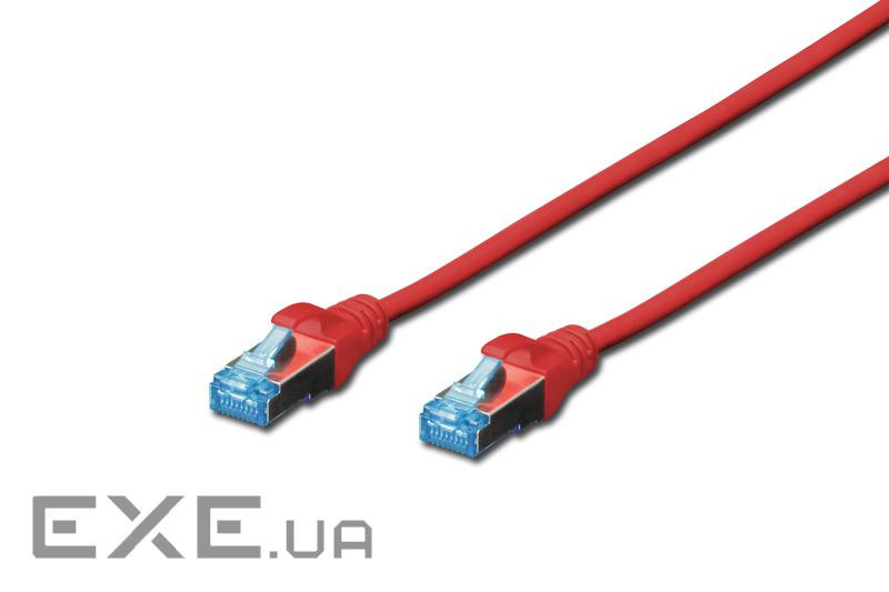 Патч корд Digitus SF-UTP, CAT 5e, 5м, AWG 26/ 7, красный (DK-1531-050/R)
