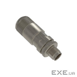 Вилка індустріальна, Кат 6А, M12, X-code (ISPS6A88MFA)
