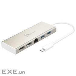 Багатопортовий мультиадаптер J5create JCD381-N, Type-C 6-в-1