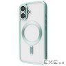 Чехол Metal Matte Case with Magnetic Ring iPhone 17 teal (65176 teal)