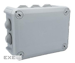 Коробка розподільна герметична / зовнішня 150х115х65мм, IP66 пластик, (РР) 10 гермовво (NX1046-IP66)