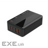 Зарядний пристрій ColorWay Power Delivery (2USB-A + 2USB TYPE-C) (65W) black (CW-CHS040PD-BK)