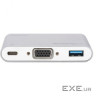 Перехідник Type-C to VGA/USB 3.0/Type-C Digitus (DA-70839)