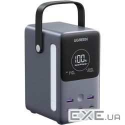 УМБ Ugreen 48000mAh 300W PB770 PD 3.1 3xUSB C+2xUSB A, зарядка 140w, Led лампа (25286)