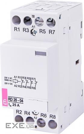 Контактор ETI RD 25-04 (230V AC / DC) (AC1) (2464016)