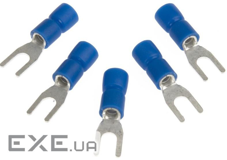 Клема тип "U" 0.5мм, провід 0.5-1.5, ізольована, максимальний струм 19А (SV1.25-4) (SV1.25-4)