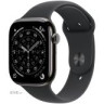 Apple Watch Series 11 GPS + Cellular 46mm Slate Titanium Case with Black Sport Band - M/ (MFD24RK/A)