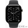 Apple Watch Series 11 GPS + Cellular 46mm Slate Titanium Case with Black Sport Band - M/ (MFD24RK/A)