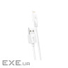 Кабель HOCO X1 USB to iP 2.4A, 1m, PVC, PVC connectors, White (6957531032007)