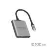 Перехідник USB-C to 2xHDMI 4K Promate (medialink-h2.grey)