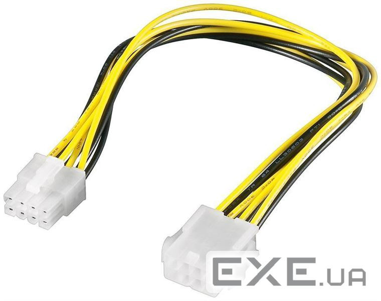 Кабель живлення-подовжувач Delock ATX(EPS) 8p M/F,0.30m MB/CPU 12V AWG20 (70.08.3342-10)