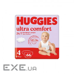 Підгузки Huggies Ultra Comfort 4 (7-18 кг) Mega 66 шт (5029053548777)