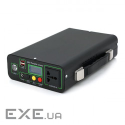 Портативний PowerBank KY-256WH, 220V / 20A, 1*AC / 220V+1*DC / 12V+2*USB / 5V, LED + перехідник 