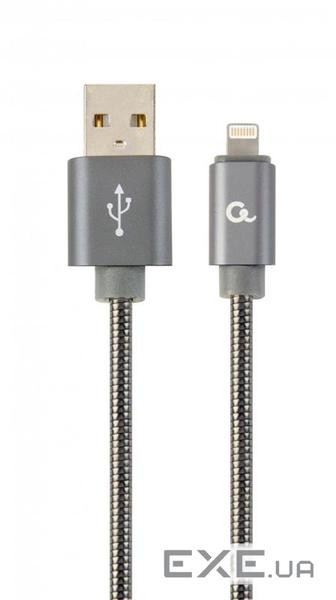 Дата кабель USB 2.0 AM to Lightning 1.0m Cablexpert (CC-USB2S-AMLM-1M-BG)
