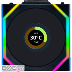 Повітряне охолодження для ПК LIAN LI Uni Fan SL WIRELESS LCD Reverse, 120-1, B (G99.12RSLLCD1W1B.00)