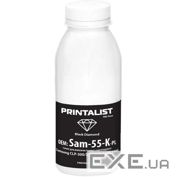 Тонер SamsungCLP-300/310,CLX-2160/3160 55г Black Printalist (Sam-55-K-PL)