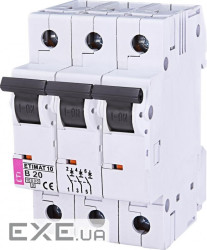 Автоматичний вимикач ETIMAT 10 3p B 20А (10 kA) (2125717)