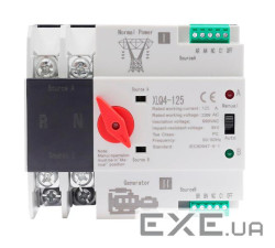 Автоматичне введення резерву XLQ4-125/2P, Grey, 125A, однофазний