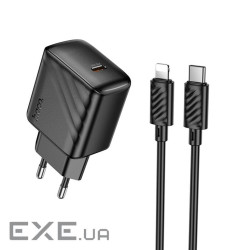 Мережевий зарядний пристрій HOCO CS24A Puerto single-port PD25W charger set (C to iP (6942007639767)