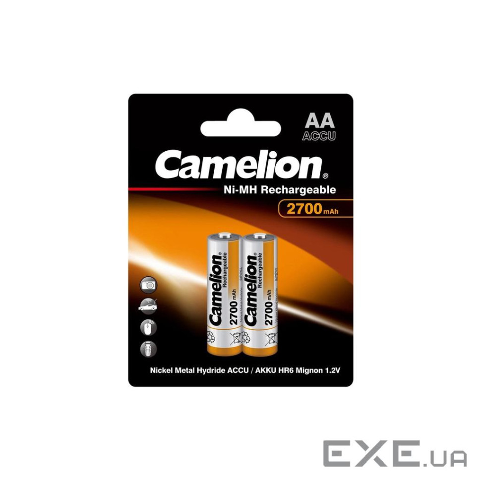 Акумулятор Camelion AA 2700 mAh Ni-MH * 2 HR6 BP2 (NH-AA2700BC2)