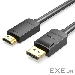 Кабель Vention DisplayPort - HDMI (M/M), 2 м, Black (HADBH)