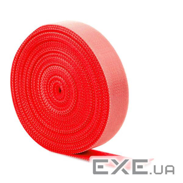 Стяжки на липучці ширина 20мм, рулон 45м, червоні, ціна за рулон (MTD-00267 20мм червоні) )