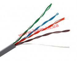 Кабель UTP 4x2х0,51, кат.5е, КППТ-ВП (100), зовнішній з тросом, 305 м (OC- (OC-UTP5E(100)OUT-T(305))