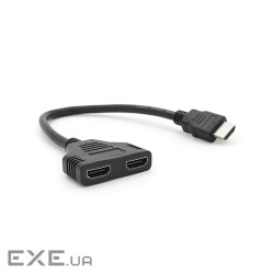 Розгалужувач HDMI 1=>2 порти, 1080P, кабель 30см, OEM (YT43340)