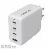 Зарядний пристрій Canyon CU100ACC GaN 100W 3xPD 1xQC EU White (CNS-CUW100ACC)