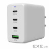 Зарядний пристрій Canyon CU100ACC GaN 100W 3xPD 1xQC EU White (CNS-CUW100ACC)