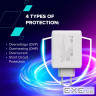 Зарядний пристрій Canyon CU100ACC GaN 100W 3xPD 1xQC EU White (CNS-CUW100ACC)