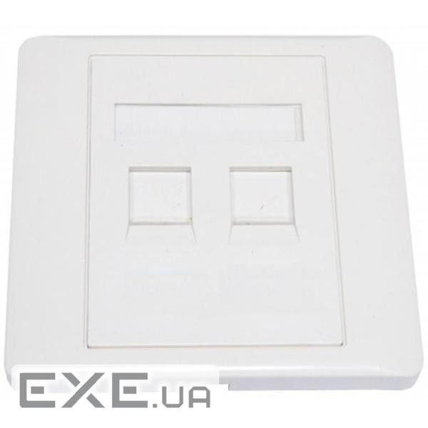 Рамка Kingda Рамка на два порта, шторка, 86х86 (KD-FP06)