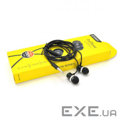 Навушники iKAKU KSC-362 ZHIYIN, Black, Mini jack / 3.5мм, вакуумні, кабель 1.2 м (KSC-362 Black)
