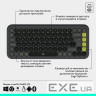 Комплект (клавіатура, миша) бездротовий Logitech Pop Icon Combo Graphite (920-013156)