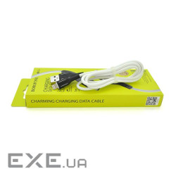 Кабель Borofone BX63, Lighting-USB, 2.4A, довжина 1м , White, BOX (BX63L / W)